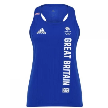 Image of adidas Team GB Training Tank Top Ladies - Royal Blue