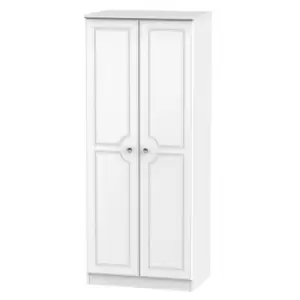 Image of Lisbon Ready Assembled Two Door Wardrobe White