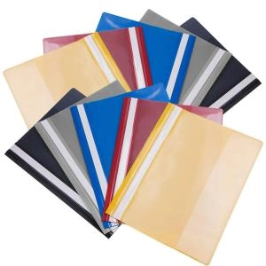 Image of Assorted Plastic Report Files A4 - (Pack of 10)