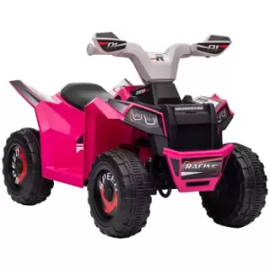 Image of HOMCOM 6V Quad Bike with Wear-Resistant Wheels, Forward Backward Function, for Ages 18-36 Months, Pink