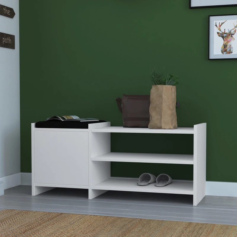 Image of GFW Munslow Hallway Storage Unit in White White Unisex