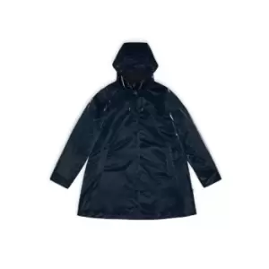 Image of A-Line Waterproof Jacket with Hood, Mid-Length