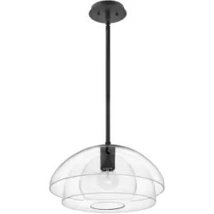 Image of Quintiesse Hinkley Lotus Dome Pendant Ceiling Light Black