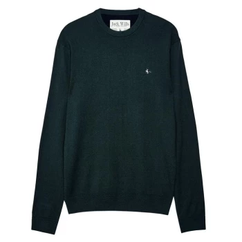 Image of Jack Wills Seabourne Crew Neck Logo Jumper - Green