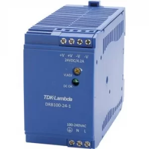 Image of TDK-Lambda DRB-100-24-1 Rail mounted PSU (DIN) 24 V DC 4.2 A 100.8 W 1 x