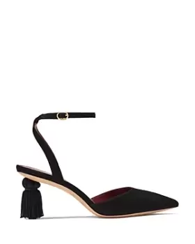 Image of kate spade new york Womens Voila Pointed Toe Tassel Heel Pumps