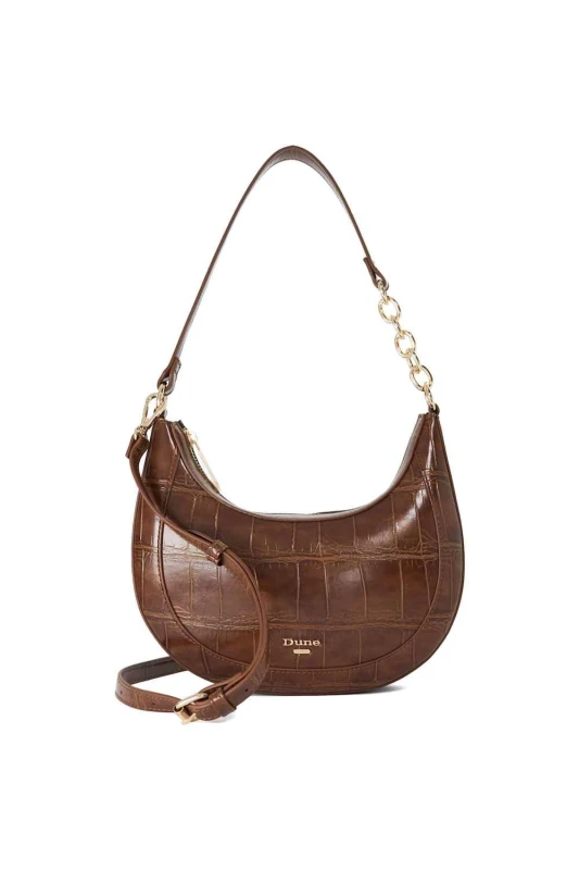 Image of Dune London Womens 'Diversion' Shoulder Bag in Tan Tan Female One Size