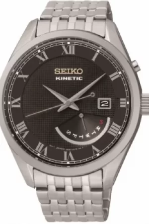 Image of Mens Seiko Dress Retrograde Kinetic Watch SRN057P1