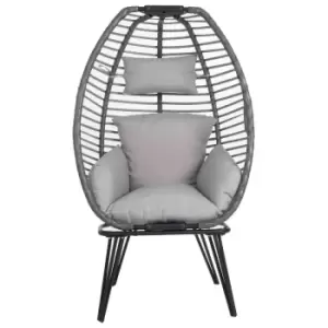 Image of Charles Bentley Egg Shaped Chair - Grey