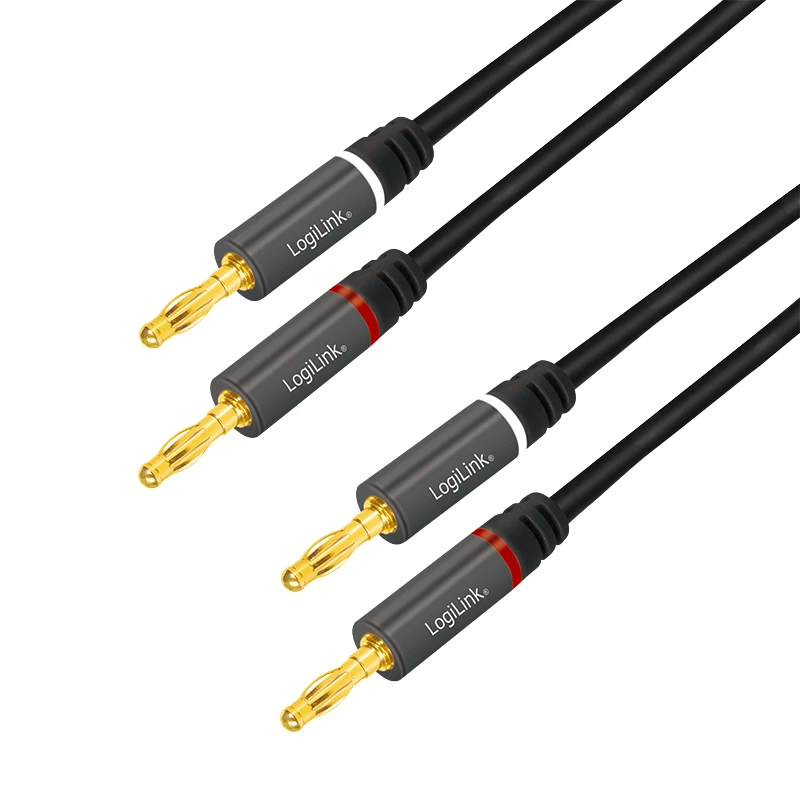 Image of LogiLink CA1211 audio cable 5m 2 x Banana Black