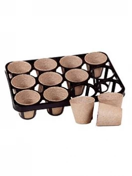Image of Skeleton Tray And 36 Bio Pots For Growing On