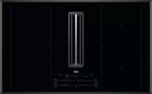 Image of AEG CDE84751FB Induction Hob with Extractor