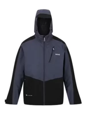 Image of Regatta Regatta Highton Stretch Waterproof Hooded Shell Jacket, Grey, Size L, Men