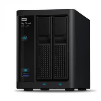 Image of Western Digital WD 8TB My Cloud PR2100 2 Bay NAS Drive WDBBCL0080JBK-EESN