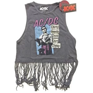 Image of AC/DC - Dirty Deeds Done Dirt Cheap Womens Medium T-Shirt - Grey