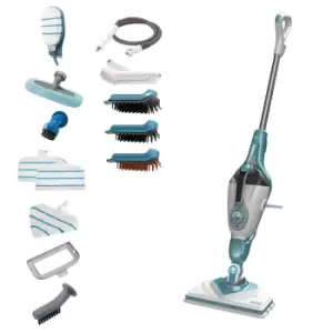 Image of Black & Decker BHSM1610DSM-GB 1600W Steam Mop & 15 Accessories - White