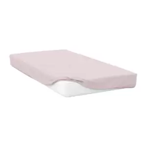 Image of Belledorm 200 Thread Count Egyptian Cotton Fitted Sheet (Kingsize) (Powder Pink)