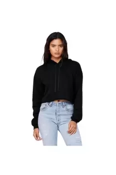 Image of Cropped Fleece Hoodie
