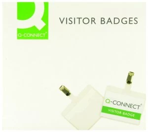 Image of Q Connect Visitor Badge 60 X 90mm Pk25