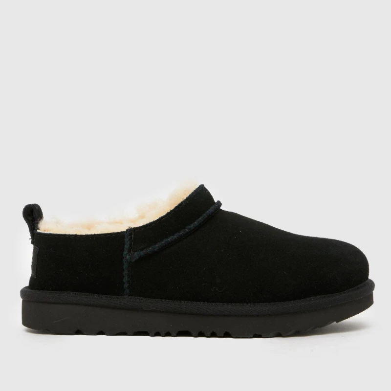 Image of UGG Black Classic Micro Junior Boots Black UK 13 (EU 32½)
