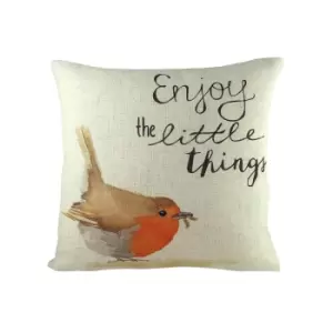 Image of Evans Lichfield Robin Cushion Cover (One Size) (Brown/Orange/Off White)