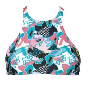 Image of Arena Crop Bikini Top Womens - Black