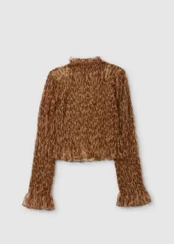 Image of Free People Womens Hello There Leopard Top In Leopard Combo