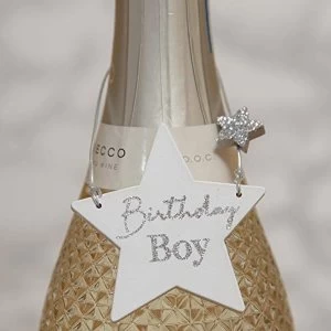 Image of Milestones Star Wine Bottle Tag - Birthday Boy