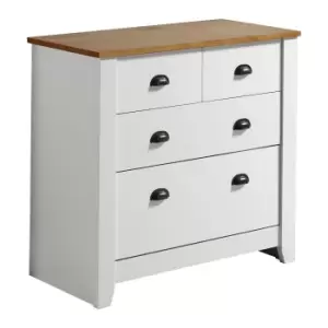 Image of Ludlow White 4 Drawer Chest White