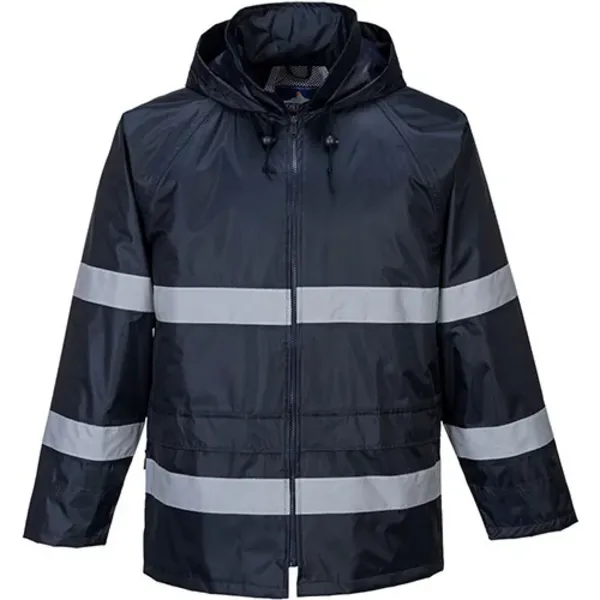 Image of Portwest Classic Iona Mens Rain Jacket F440NAR6XL Colour: Navy