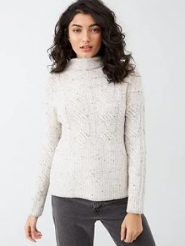 Image of Joules Jamie Cable Knit Jumper - Cream