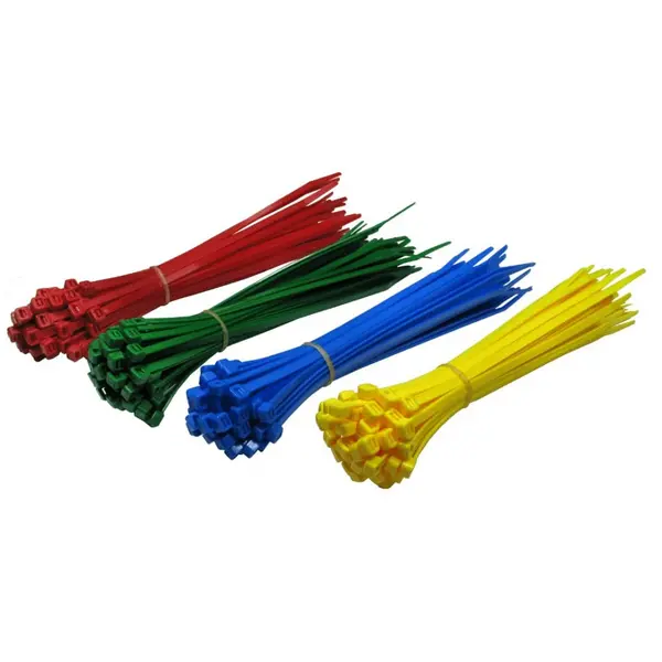 Image of Cables Direct 200-pack of 200mm x 4.8mm Cable Ties in Assorted Colours