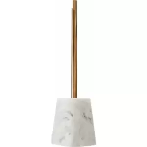 Image of White Toilet Roll Holders Free Standing Marble Effect Brush Holder Slender Toilet Brushes And Holders Sets Freestanding Toilet Roll Holder 9 x 35 x 9