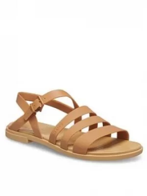 Image of Crocs Tulum Flat Sandal Gold, Size 7, Women