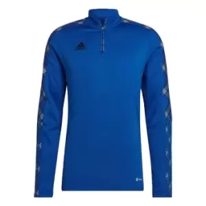 Image of adidas Tiro Fleece Mid-Layer Shirt Mens - Blue