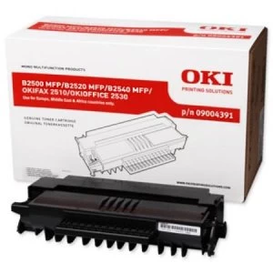 Image of OKI 09004391 Black Laser Toner Ink Cartridge