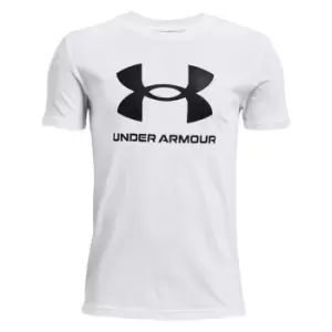 Image of Under Armour UA Sportstyle Logo Short Sleeve - White