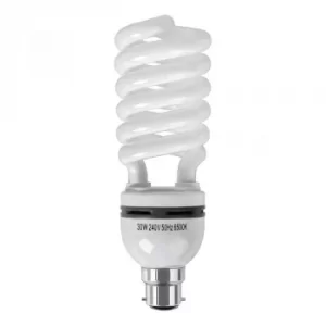 Image of MiniSun 30W BC/B22 CFL Spiral Bulb In Cool White