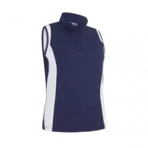Image of Callaway 2022 Ladies COLOURBLOCK SLEEVELESS POLO PEACOAT - M