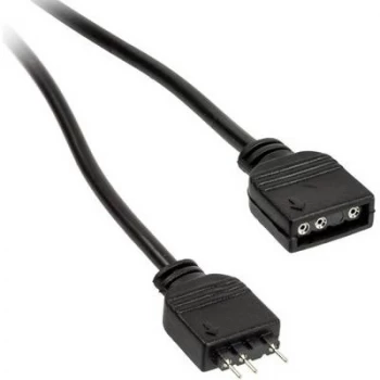 Image of PC fan Cable extension [1x PC fan socket 3-pin - 1x PC fan plug 3-pin] 50.00cm Black Kolink