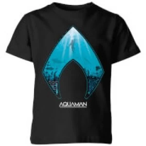 Image of Aquaman Deep Kids T-Shirt - Black - 3-4 Years