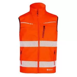 Image of Beeswift BSD31 Hi Visibility Orange Soft SHELL BODYWARMER XXXL