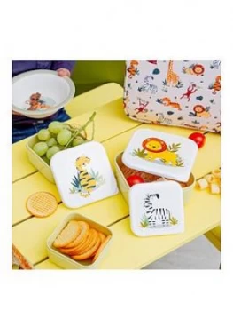 Image of Sass & Belle Savanna Safari Set Of 3 Lunchbox