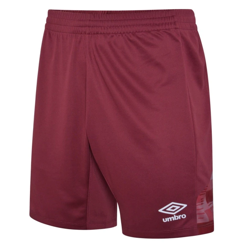 Image of Umbro Umbro Men Vier Shorts in Burgundy Size: Small Burgundy S Male 5063107736925