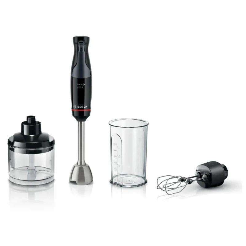 Image of Bosch Series 4 ErgoMaster 3-in-1 Hand Blender - Black MSM4B624GB Black