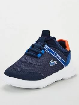 Image of Lacoste Infant LT Dash 319 1 Trainers - Navy/Blue, Navy/Blue, Size 3 Younger