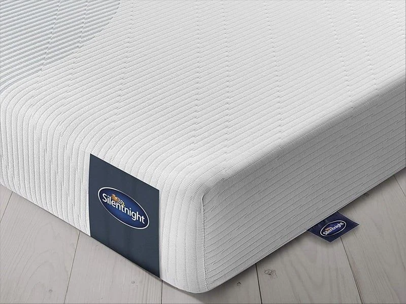 Image of Silentnight Memory 3 Sleep Rolled Soft Foam Mattress in White Size: EU Single White Unisex EU Single