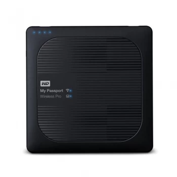 Image of Western Digital 1TB My Passport Wireless Pro External Hard Disk Drive WDBVPL0010BB