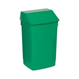 Image of Flip Top Bin 60 Litre Composite Plastic Green