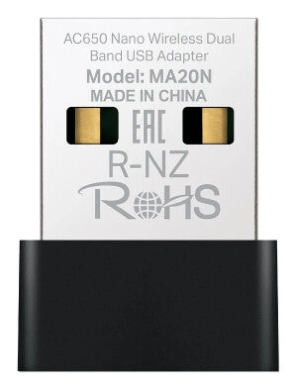 Image of Mercusys Mercusys AC650 Nano Wireless Dual Band USB Adapter MA20N